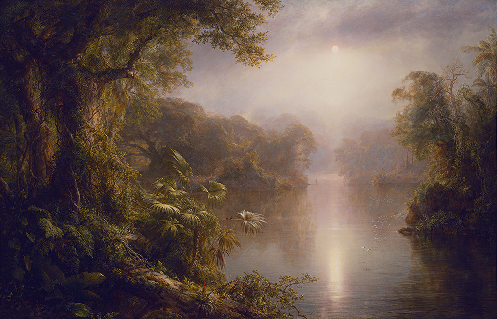 El Rio de Luz in Detail Frederic Edwin Church